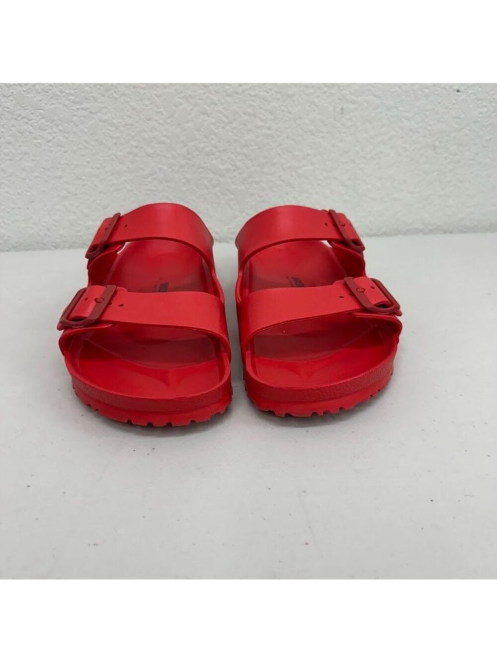 Birkenstock Arizona Eva Red Rubber Buckle Slide Sandals Shoes Mens size 44 US 11 - Picture 2 of 8